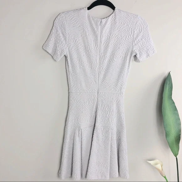 OPENING CEREMONY Textured Light Gray Skater Dress - Picture 3 of 5